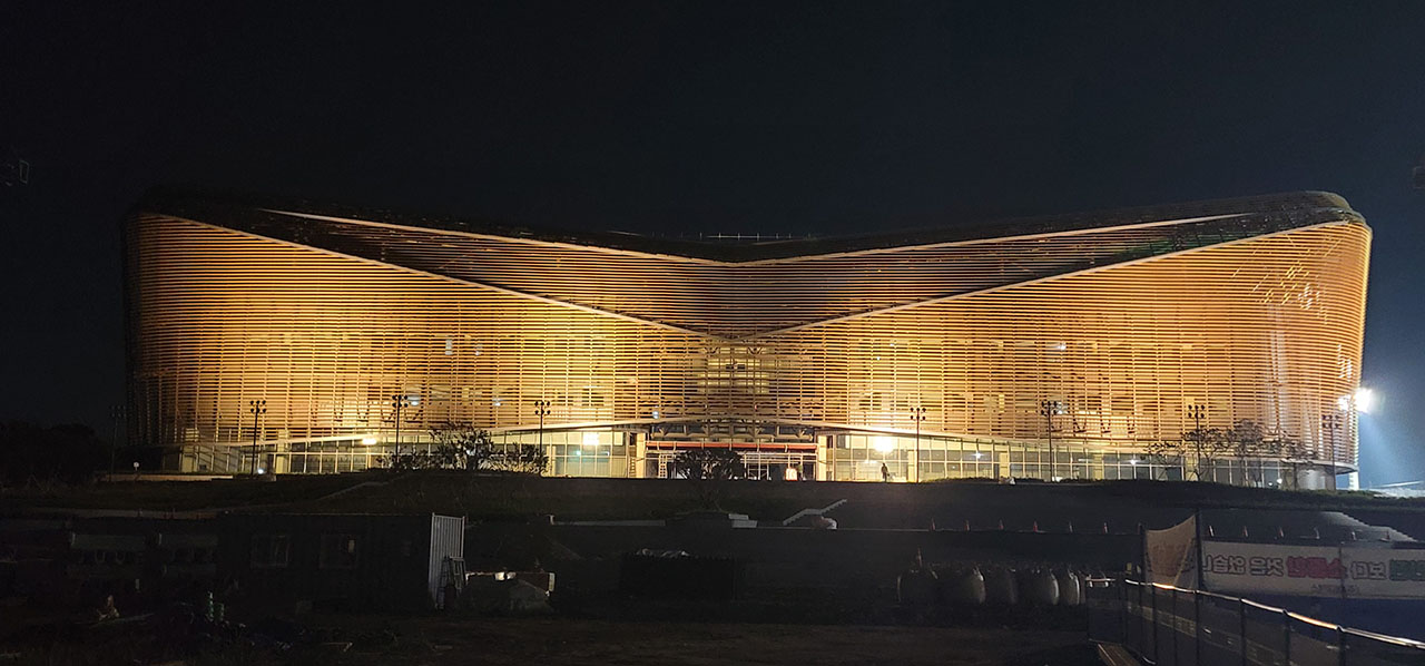축구종합센터 스타디움 경관조명_대한축구협회 제공